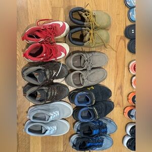 7 pairs of shoes! Nike Red and White Kids Sneakers